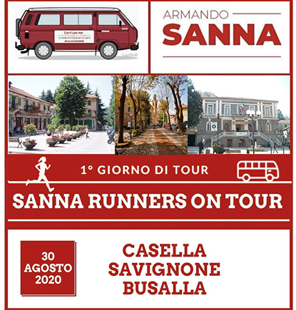 Armando Sanna tour prima tappa