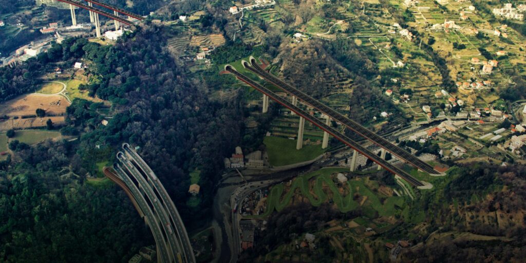 Rendering della Gronda di Genova